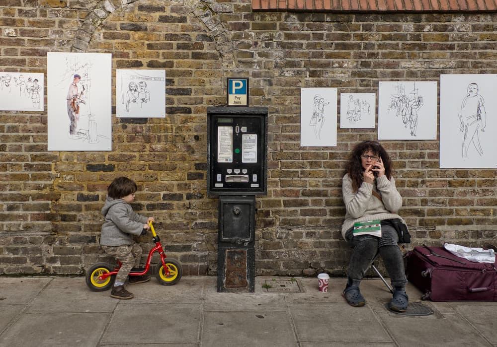 Street Art Duo by Lorenzo Grifantini — canvas wall art