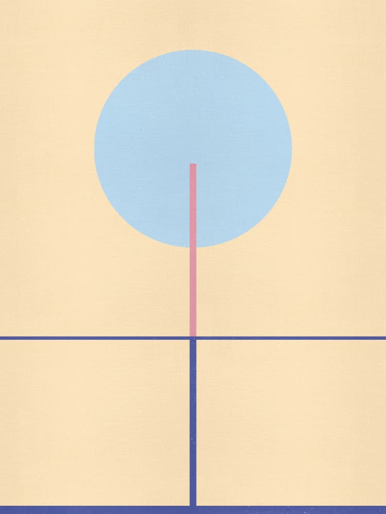 Soft Geometric Abstraction by The Printable Studio — canvas wall art