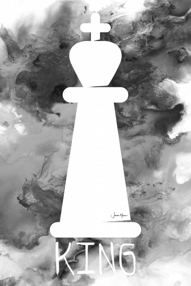 Abstract Chess King by Jemma Morris — canvas wall art