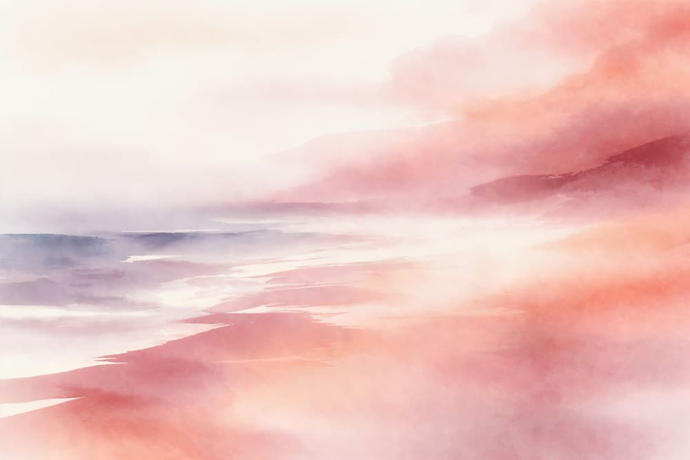 Serene Misty Landscape by Natalie Bruns — canvas wall art