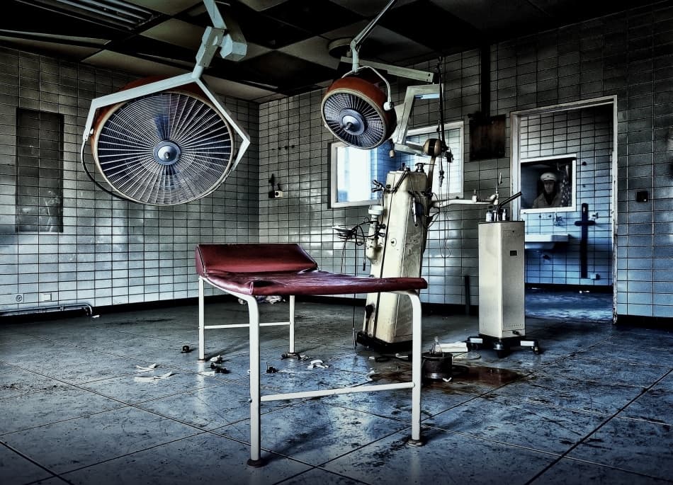 Abandoned Operating Room by Wim Schuurmans — canvas wall art