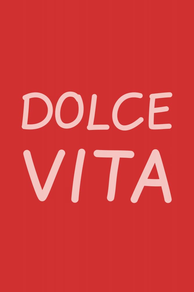 Dolce Vita Sweet Life by Karen Menzenbach — canvas wall art