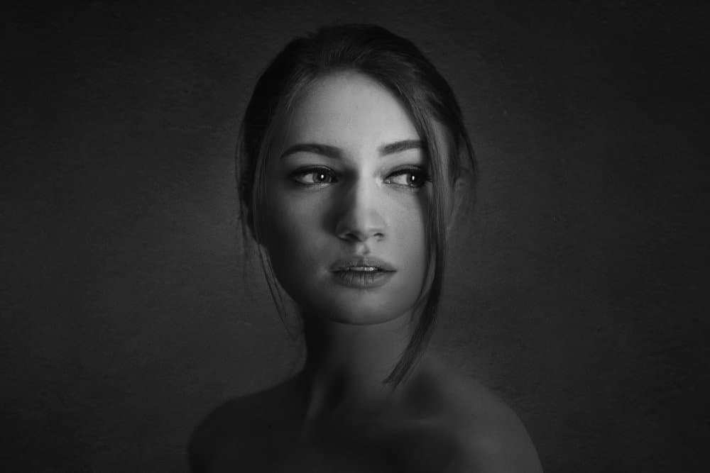 Elegant Woman Portrait by Lita Pratikto — canvas wall art