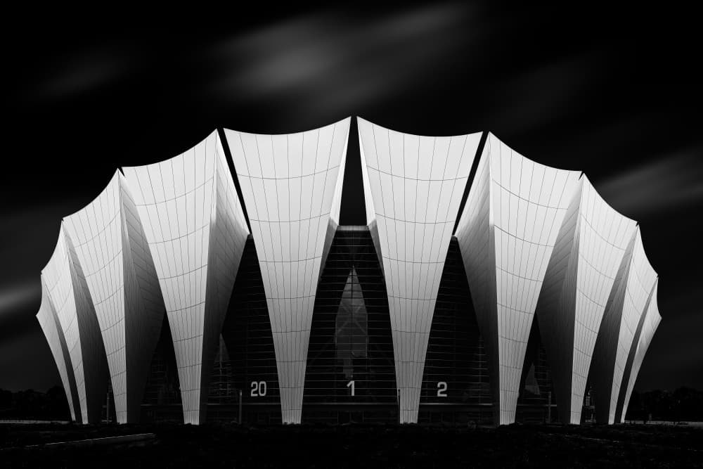 Modern Stadium Structure by Steven Zhou — canvas wall art