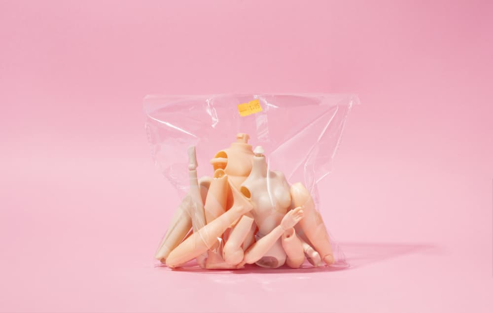Bag of Doll Parts by Julia Ramiro — canvas wall art