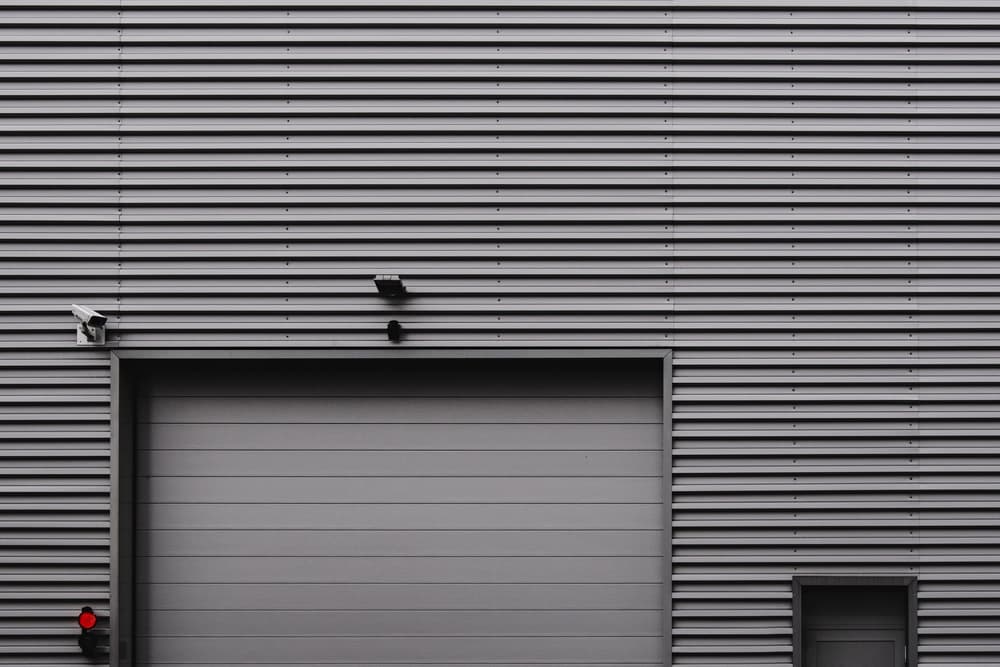 Gray Industrial Entrance by Branko Markovic — canvas wall art