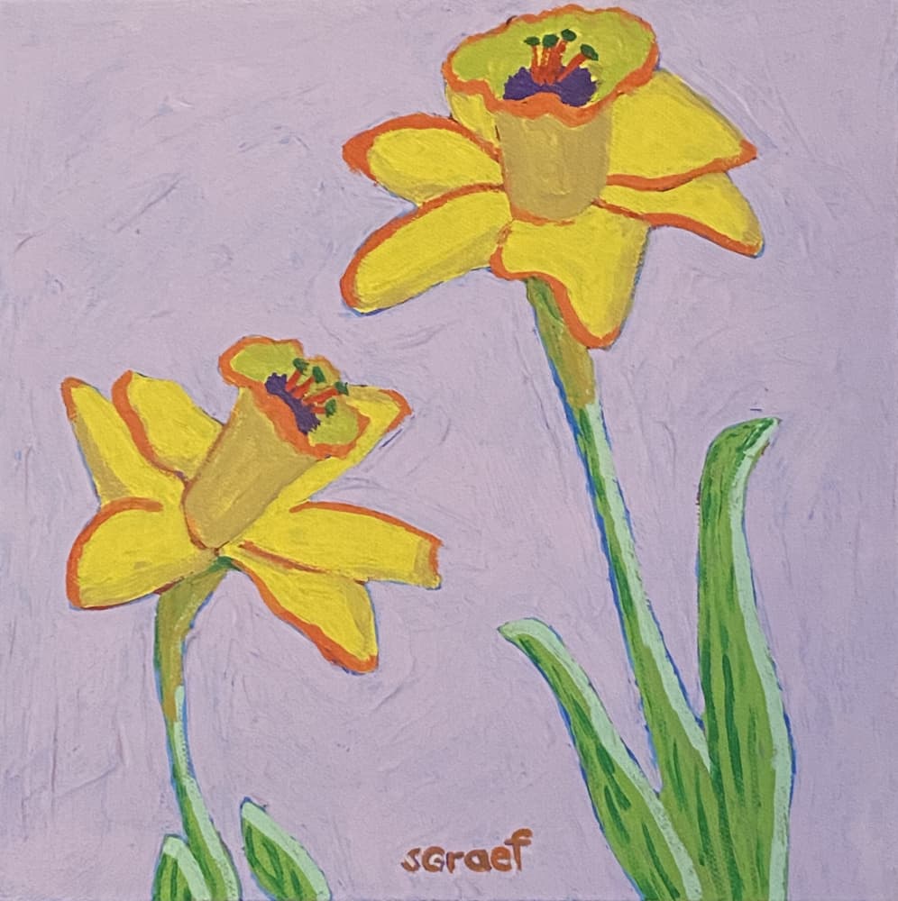 Flowers 7 by Sue Graef — canvas wall art