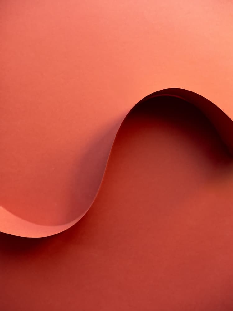 Soft flow - the Red Wave II by Raisa Zwart — canvas wall art