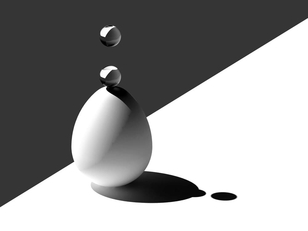 Balanced Orbs on Egg by Antonyus Bunjamin (Abe) — canvas wall art