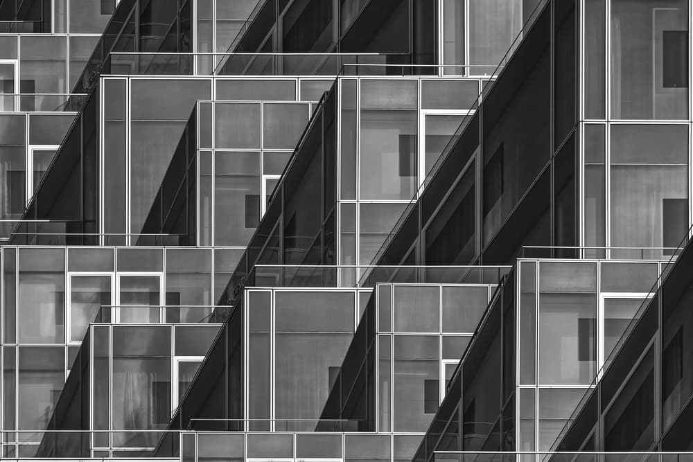 Urban Geometric Abstraction by Luc Vangindertael (laGrange) — canvas wall art