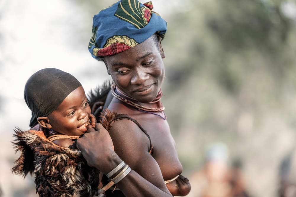African Mother and Child by Trevor Cole — canvas wall art