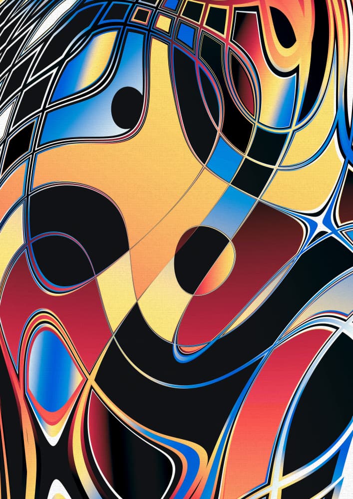 Dynamic Abstract Flow by CosmoZach — canvas wall art