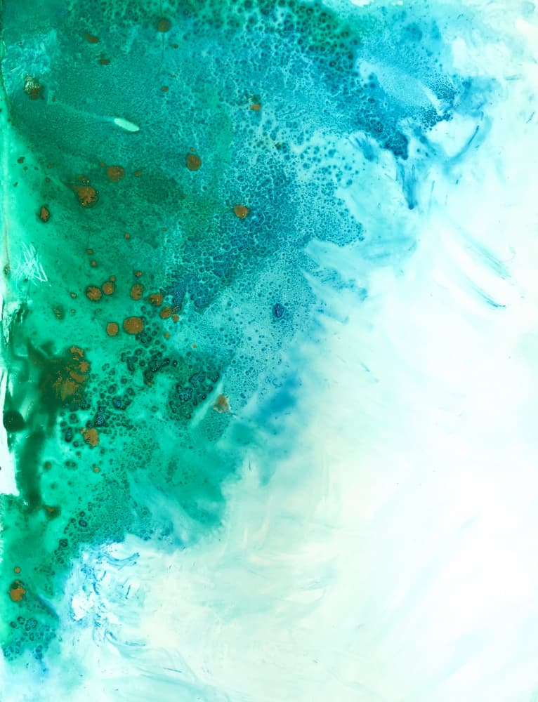 Aqua Green Abstract Flow by Christine Lindstrom — canvas wall art