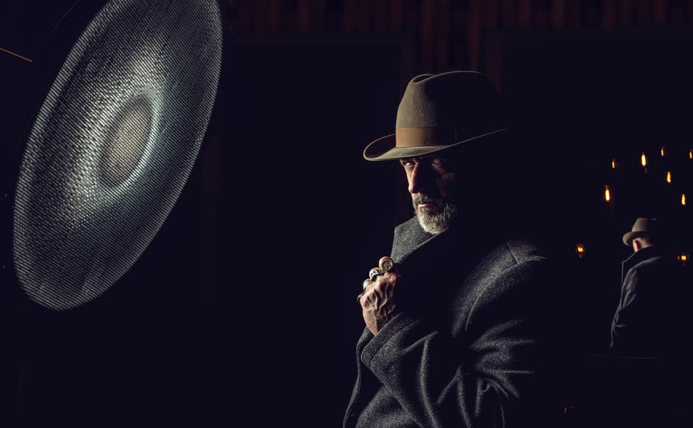 Mysterious Man in Fedora by gNo — canvas wall art