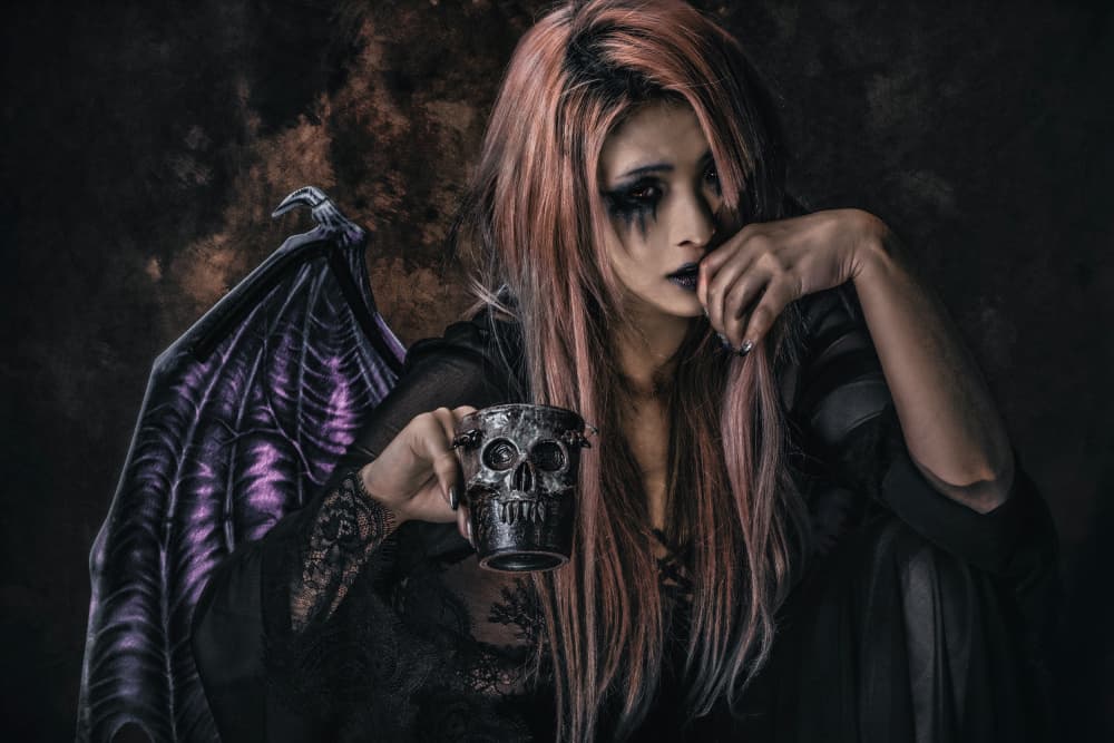 Gothic Skull Wing by KOIKI — canvas wall art