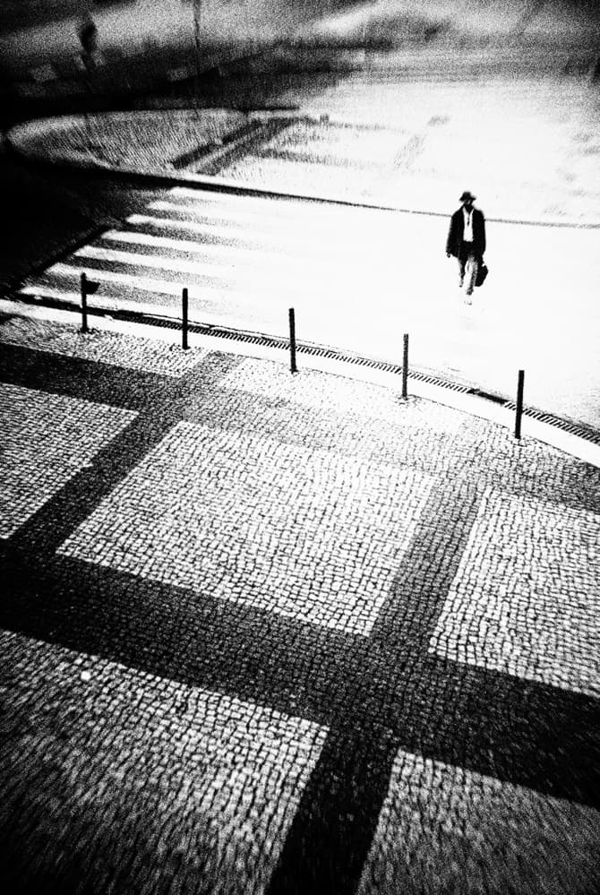 Solitary Urban Walk by Rui Correia — canvas wall art