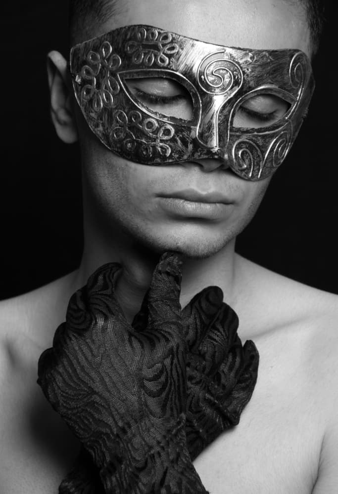 Mysterious Masked Person by Babak Haghi — canvas wall art