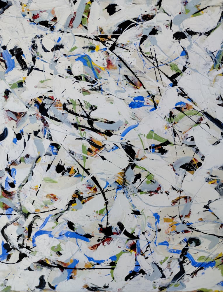 Vibrant Abstract Strokes by Michael Cross — canvas wall art