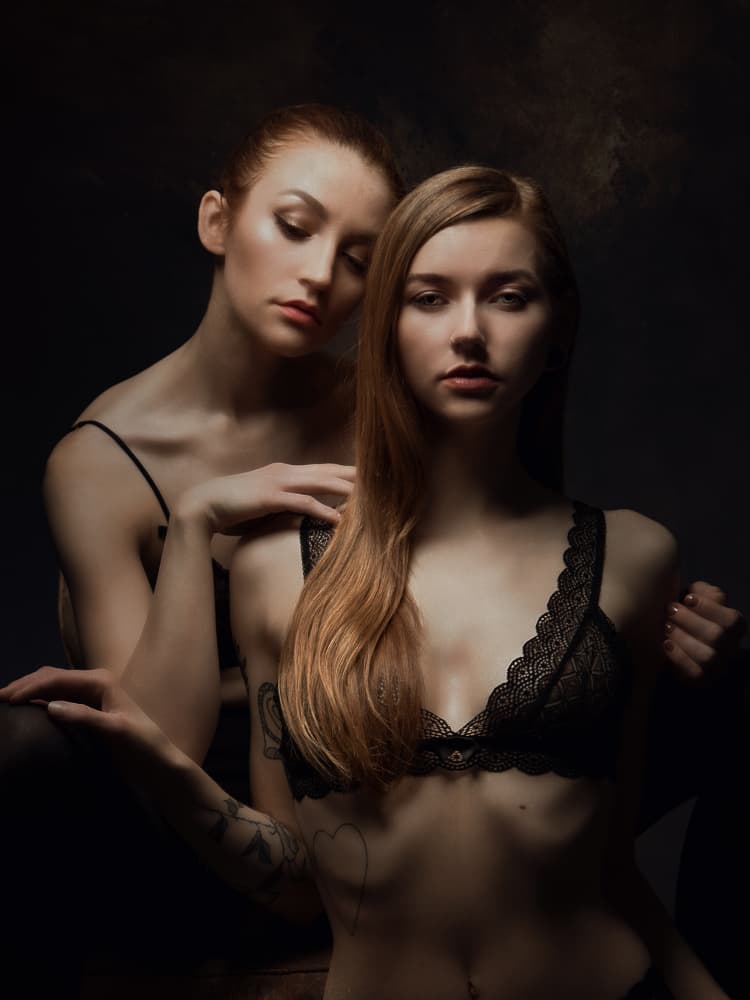 Intimate Women Portrait by Siegart — canvas wall art