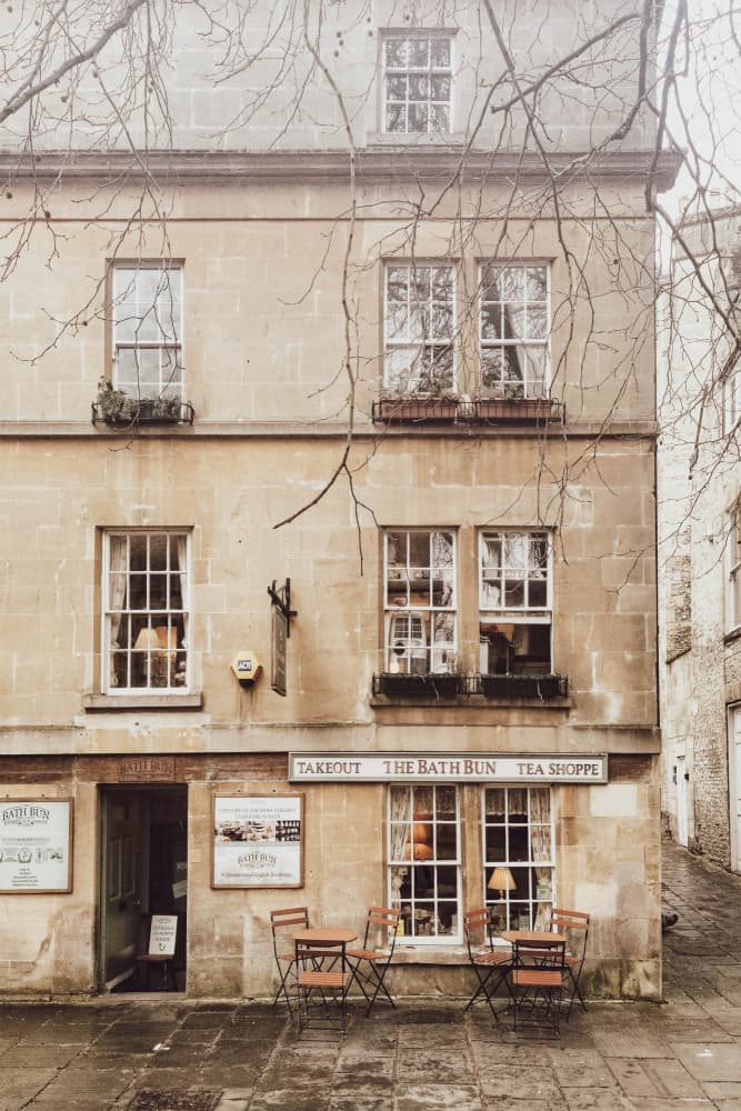 Historic English Teahouse by Talitha McQueen — canvas wall art