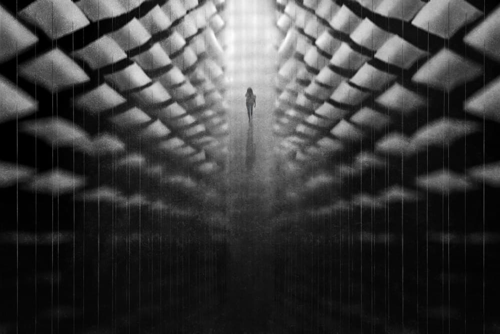 Solitary Geometric Passage by Ekkachai Khemkum — canvas wall art