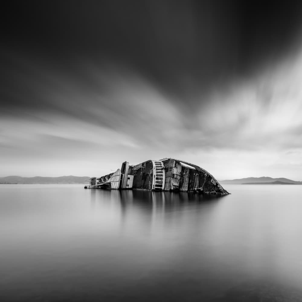 Serene Shipwreck by George Digalakis — canvas wall art