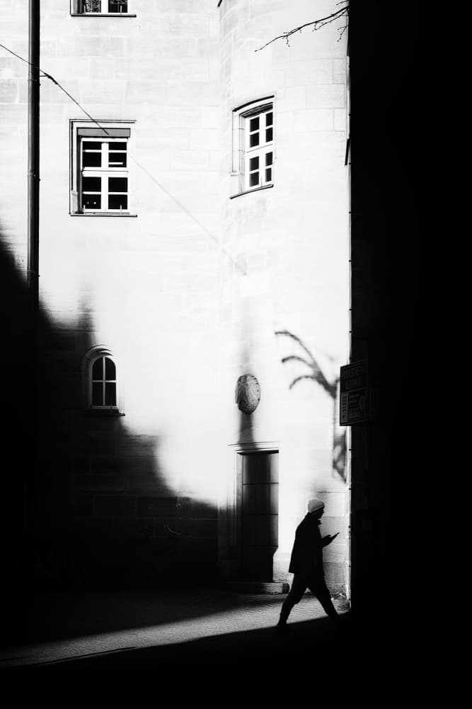 Dramatic Urban Light by Elena Raceala — canvas wall art