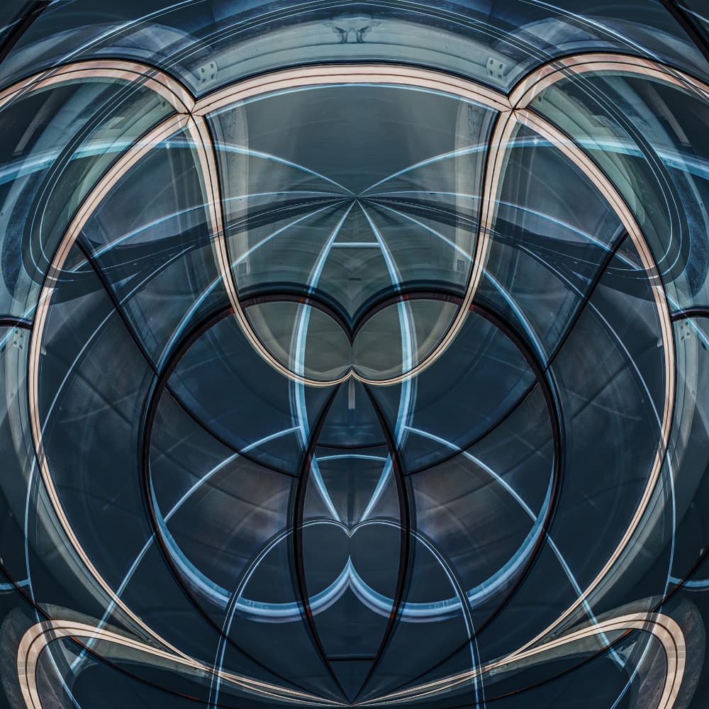 Sleek Architectural Geometry by Luc Vangindertael (laGrange) — canvas wall art