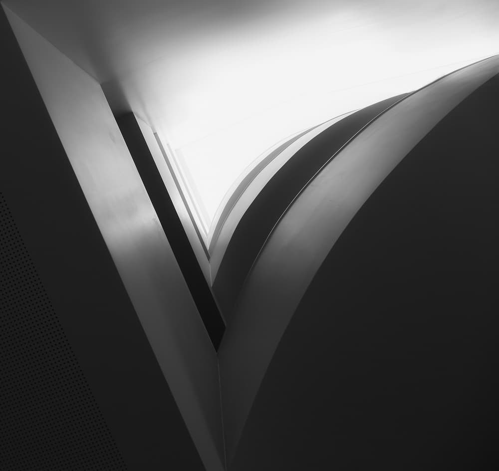 Abstract Architectural Curves by Anna Niemiec — canvas wall art