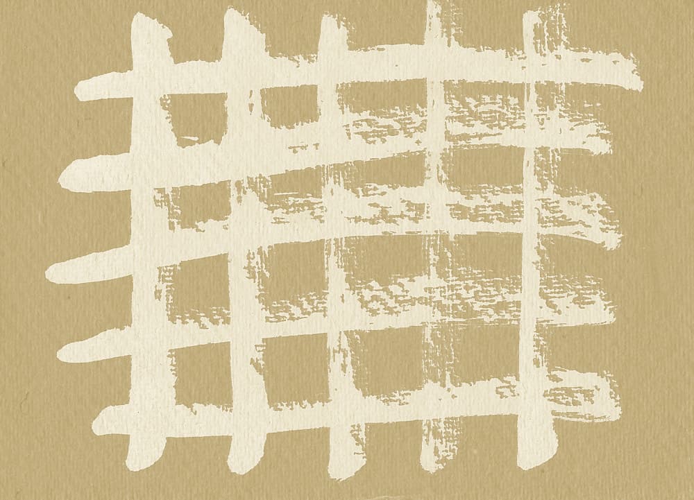 Hand Painted Grid by Santhosh ch — canvas wall art