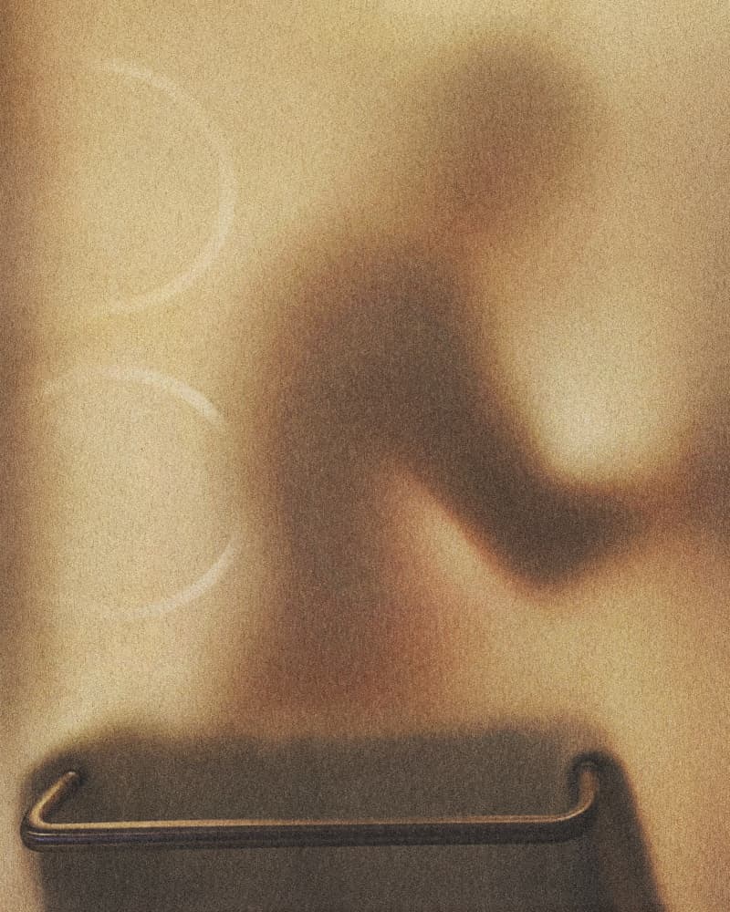 Steamy Shower Silhouette by Leah Guo — canvas wall art
