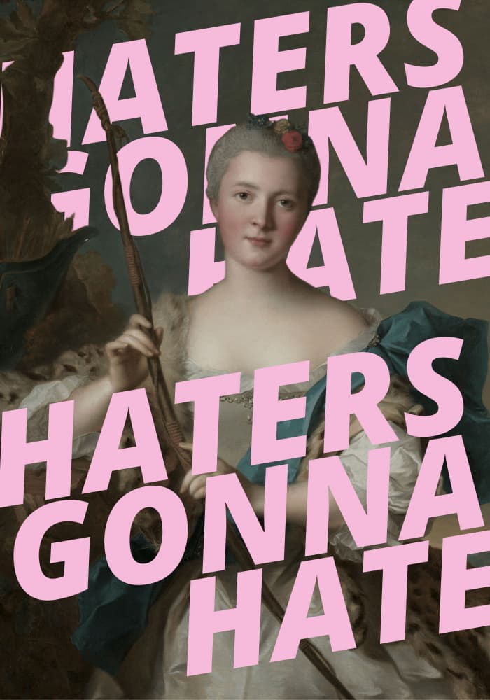 Haters Gonna Hate by Athene Fritsch — canvas wall art