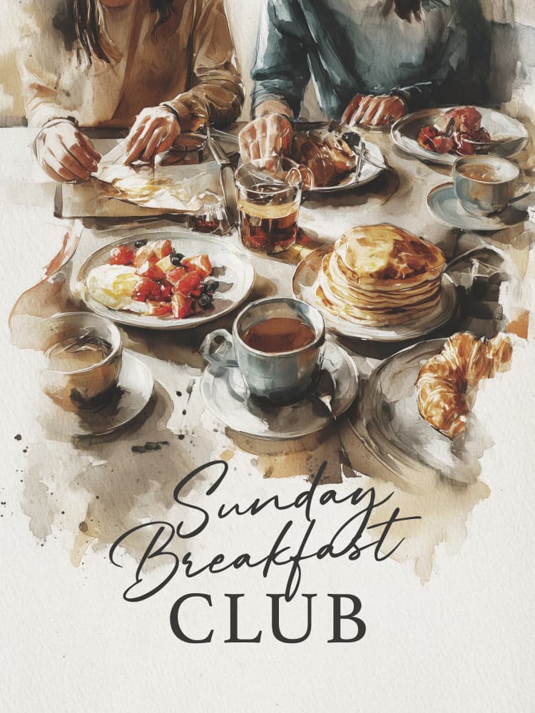 Sunday Breakfast Club by Andreas Magnusson — canvas wall art