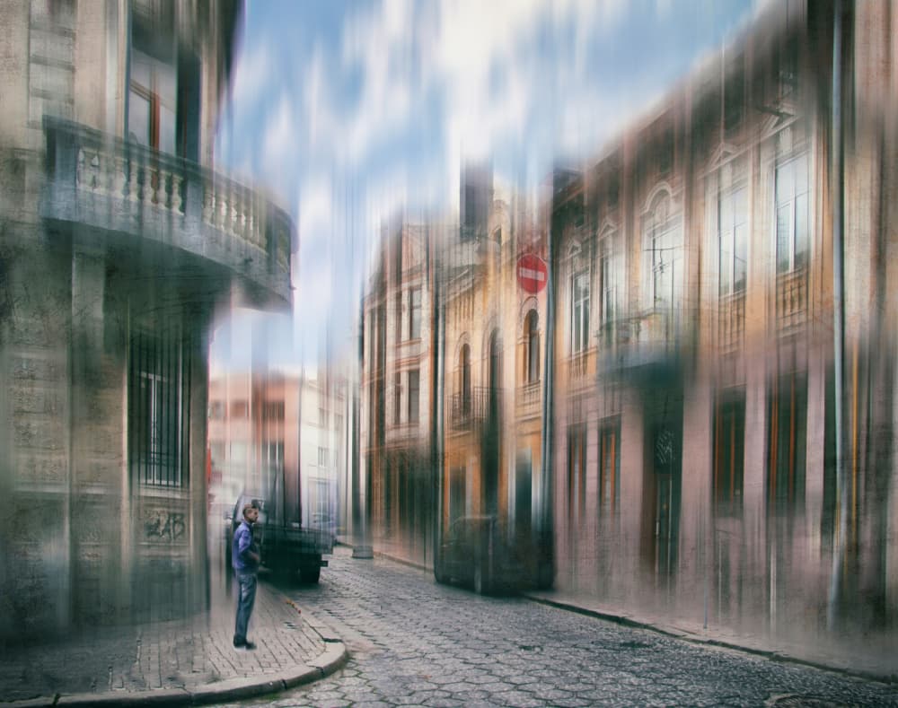 Abstract City Street by Alexander Kiyashko — canvas wall art