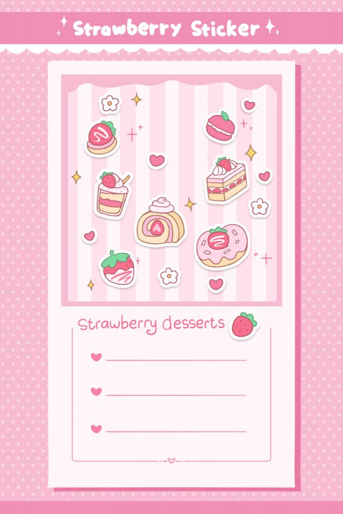 Strawberry Desserts Delight by Xuan Thai — canvas wall art