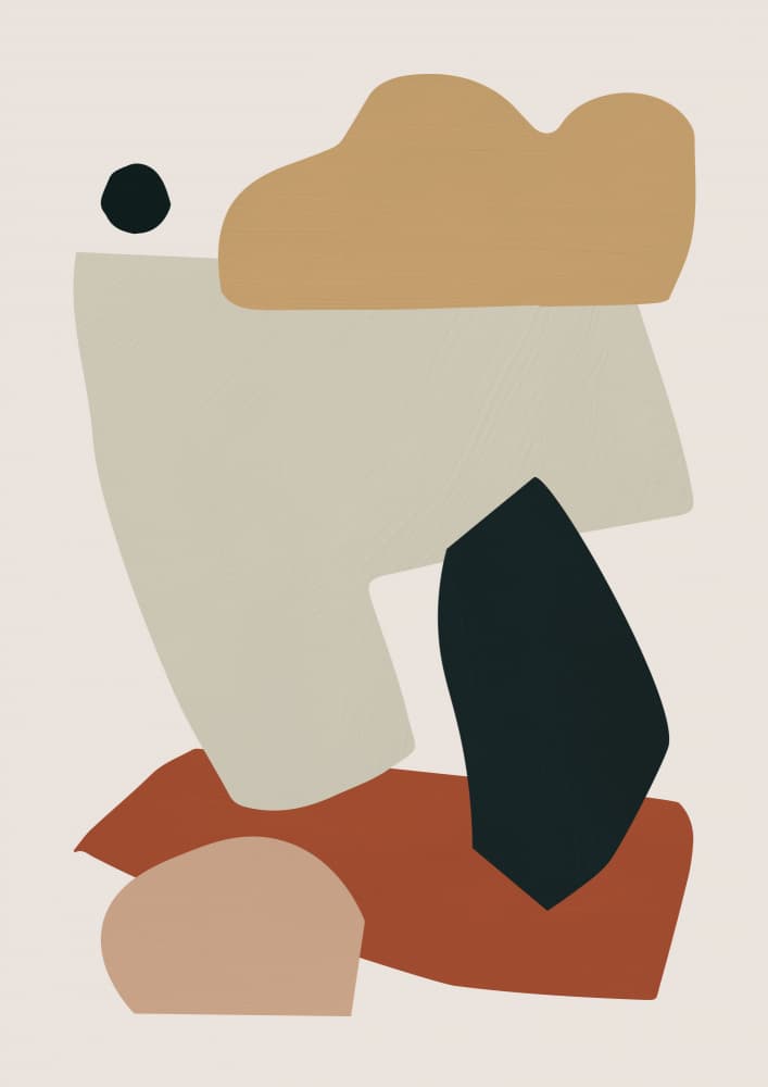 Modern Layered Shapes by Orara Studio — canvas wall art