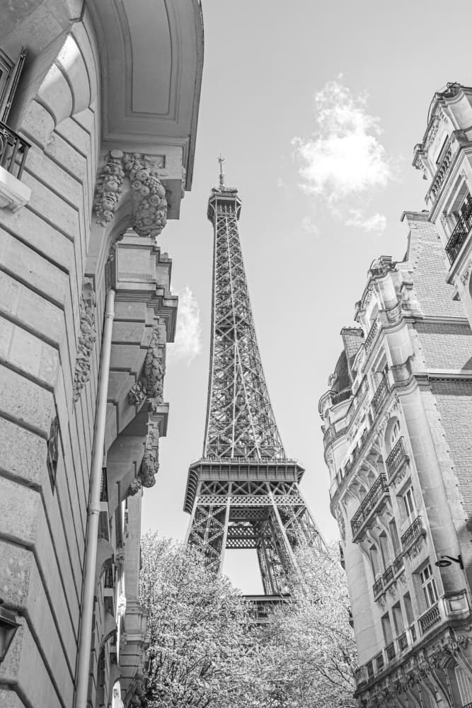 Eiffel Tower Paris View by Léa Lefebvre — canvas wall art