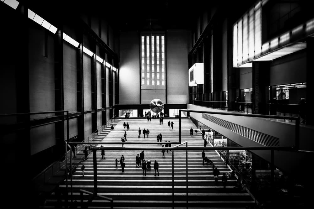 Modern Museum Grand Hall by Gerard Valckx — canvas wall art