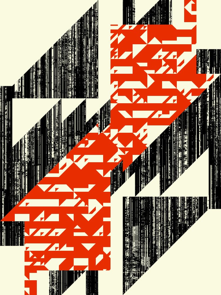 Fragmented Geometric Pattern by Petr Strnad — canvas wall art