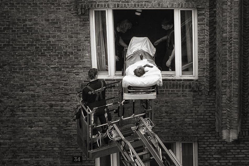 Emergency Window Transfer by Ricky Siegers — canvas wall art