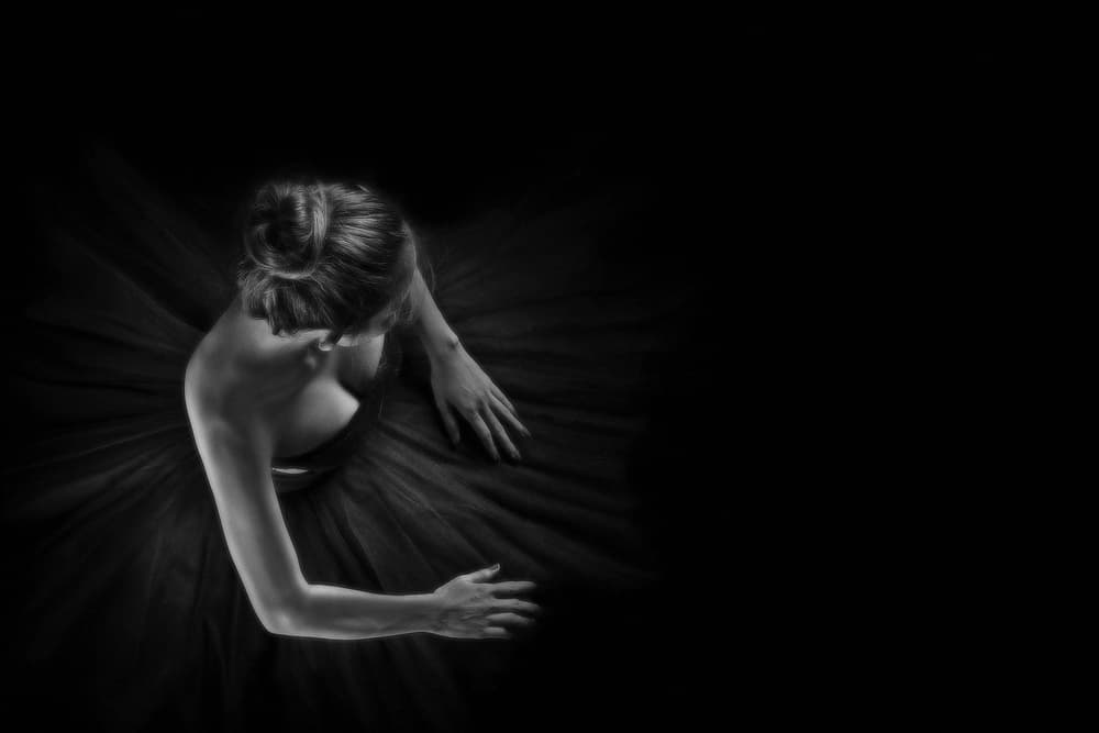 Graceful Ballerina Pose by Heru Sungkono — canvas wall art