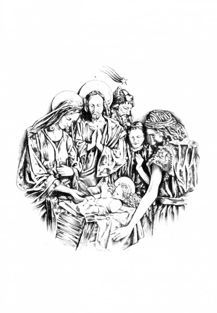 Holy Family Christmas by Kulik — canvas wall art