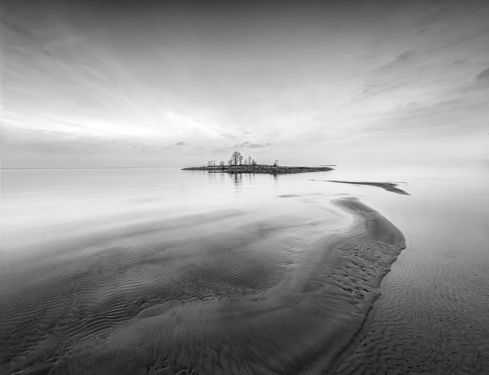 Serene Island Shore by Christian Lindsten — canvas wall art