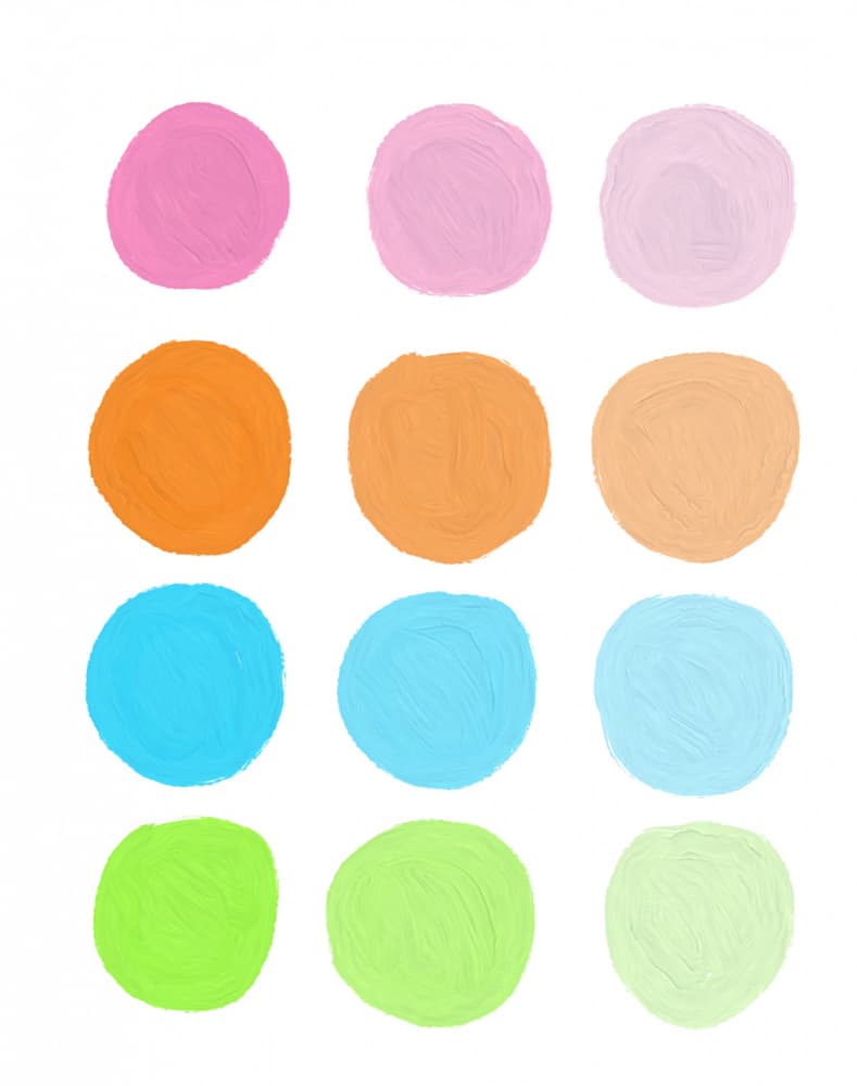 Colorful Paint Swatches by Josie George — canvas wall art