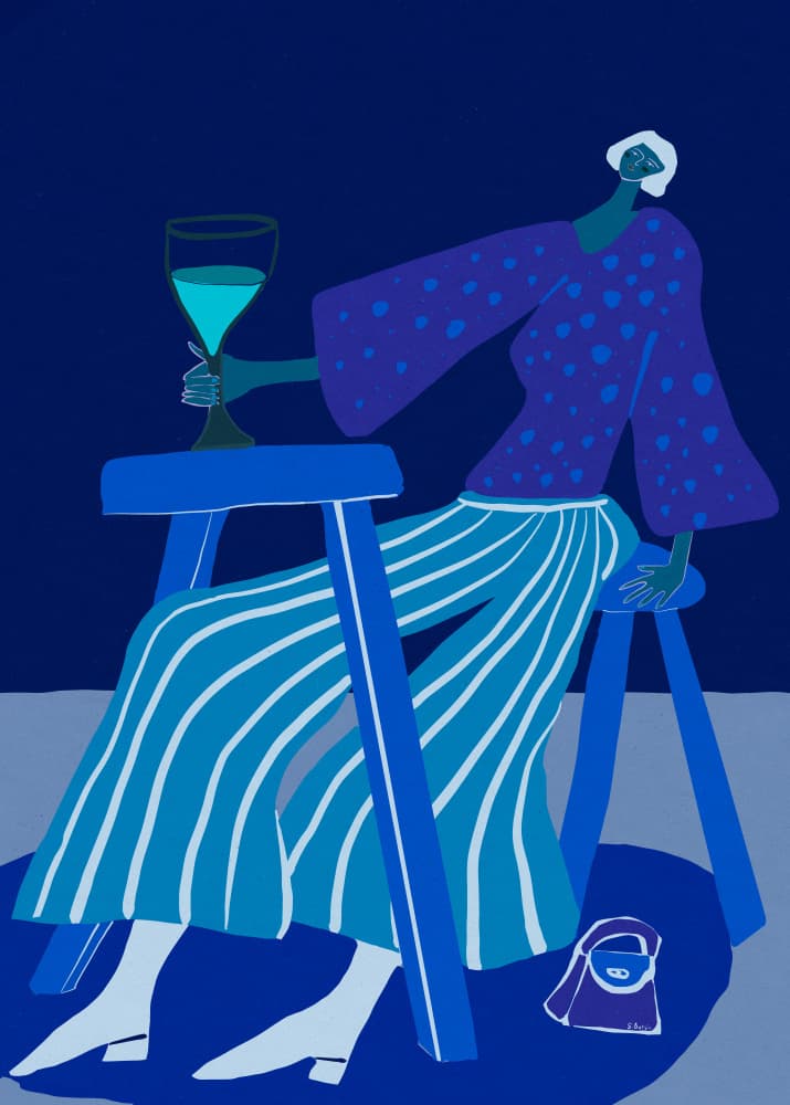 Stylish Evening Drink by Sharyn Bursic — canvas wall art