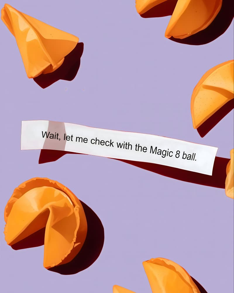 Funny Fortune Cookie by Uma Gokhale — canvas wall art