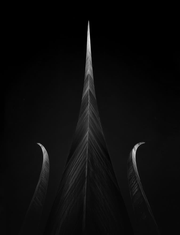 Dramatic Abstract Spire by Catherine Wang — canvas wall art