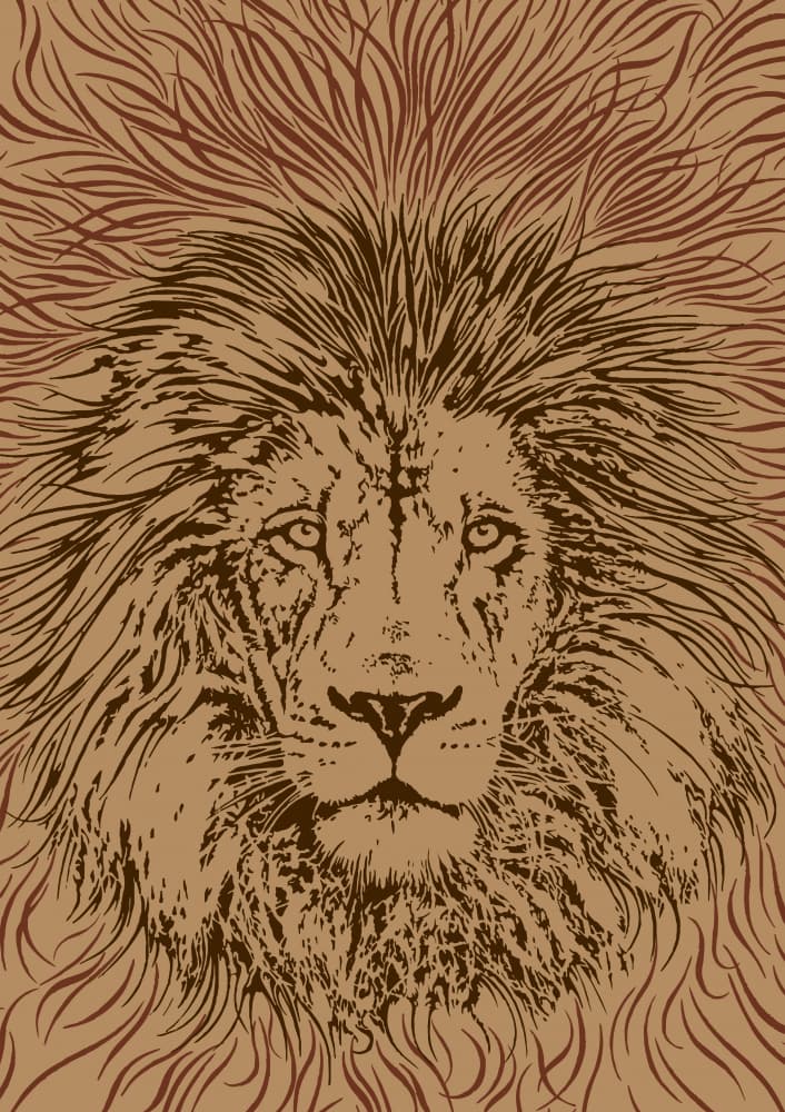 Majestic Lion King by Carlo Kaminski — canvas wall art