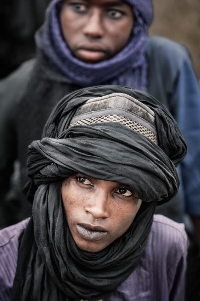 Tuareg Men's Gaze by Trevor Cole — canvas wall art