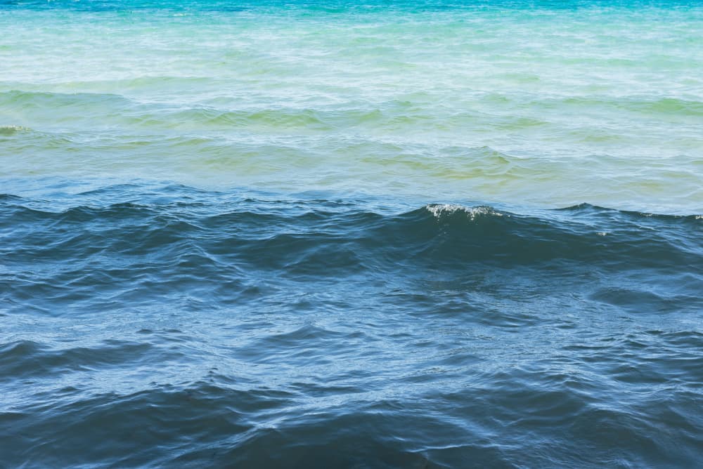 Ocean Hues and Waves by Photolovers — canvas wall art